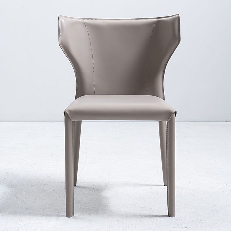 Industrial Metal Dining Side Chairs Dining Room Wingback Side Chair (Set of 2)