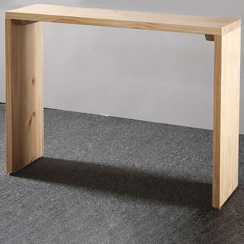 Full Natural Bar Table Set Contemporary 1/2/3 Pieces Rectangular Pub Table Set