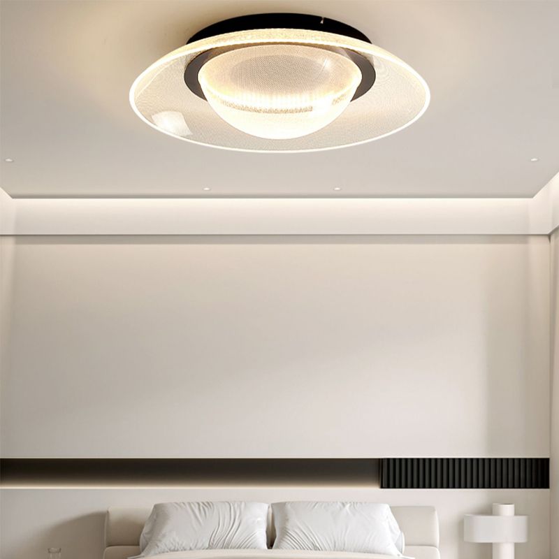 Modern Creative Style Flush Mount Acrylic LED Ceiling Light Fixture for Bedroom