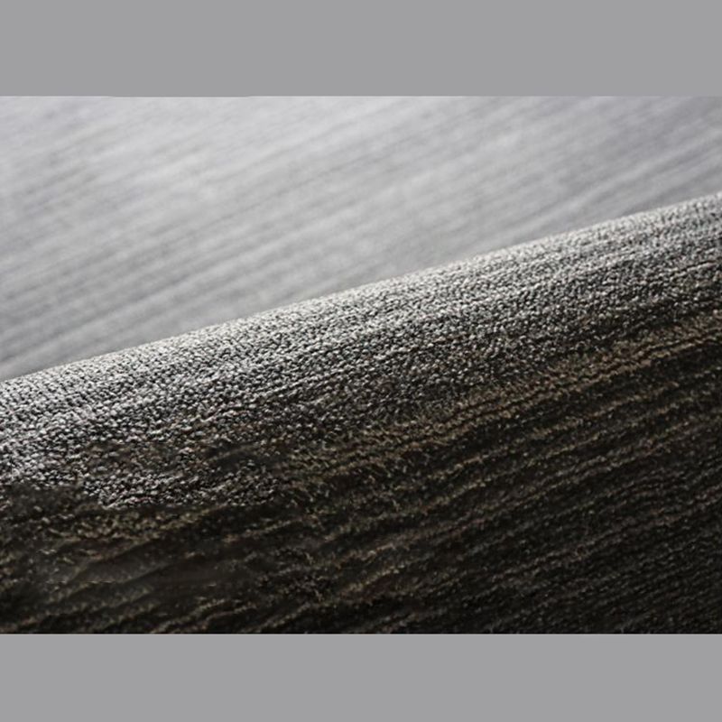 Tapis d'intérieur postmoderne de luxe, bloc de couleur gris, zone Non fendue, pour la décoration de la maison