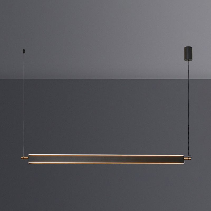 Modern Simple Hanging Island Light Metal LED Hanging Lighting Fixture for Sitting Room