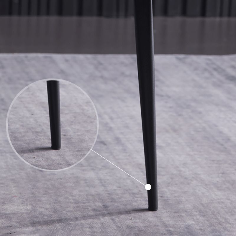 Silla Parsons de comedor de metal contemporáneo sin brazos para uso en restaurantes (juego de 2)