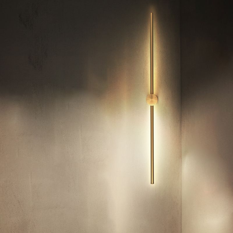 Linear Metal Sconce Light Fixture Minimalist LED Wall Lighting Fixture