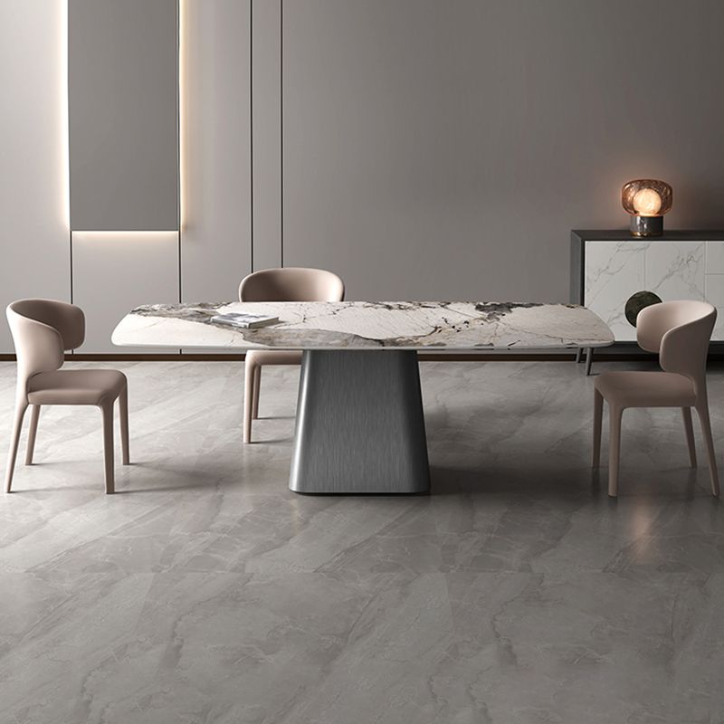 Rectangular Dining Table Set 1/4/7 Pcs Stone Dinette Set for Kitchen