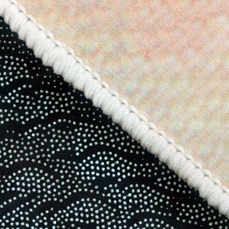 Dark Modern Rug Polyester Striped Rug Washable Rug for Home Decor