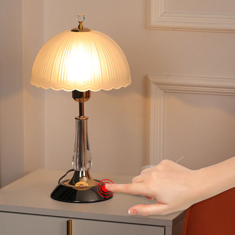 Scandinavische eenvoudige tafellamp moderne stijl glazen bureaulamp voor studeerkamer woonkamer