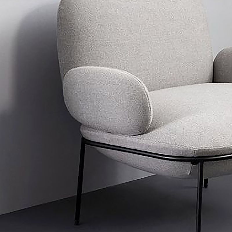 Contemporary 32.3"Wide Velvet Fixed Back Sponge 4 Legs Arm Chair