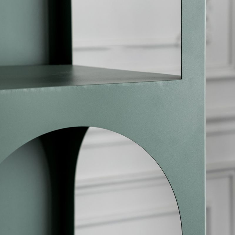 Scandinavian Shelf Bookcase Metal Standard Book Shelf with Rectangular Shelves