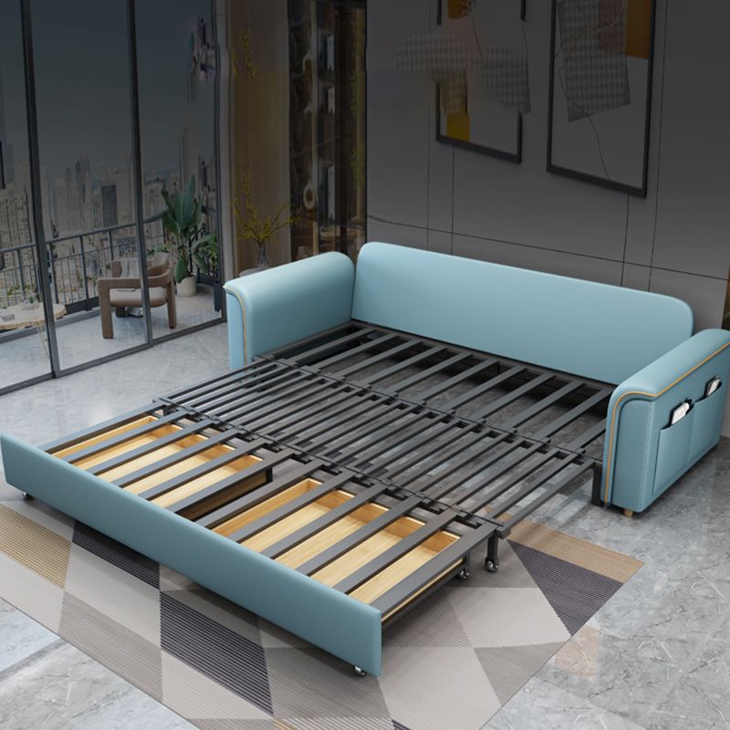 31" Wide Contemporary Sofa Bed Cushion Back Sleeper Sofa with Storage