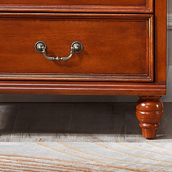 Traditional Birch Wood Storage Cabinet with Hinged Door Matte Finish Cabinet for Home