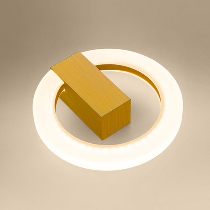 Modernism Circle LED Flush Mount Metal Ceiling Light Fixture for Hallway