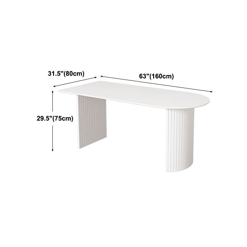 White Dining Table Contemporary Style Dinette Table for Kitchen  Home