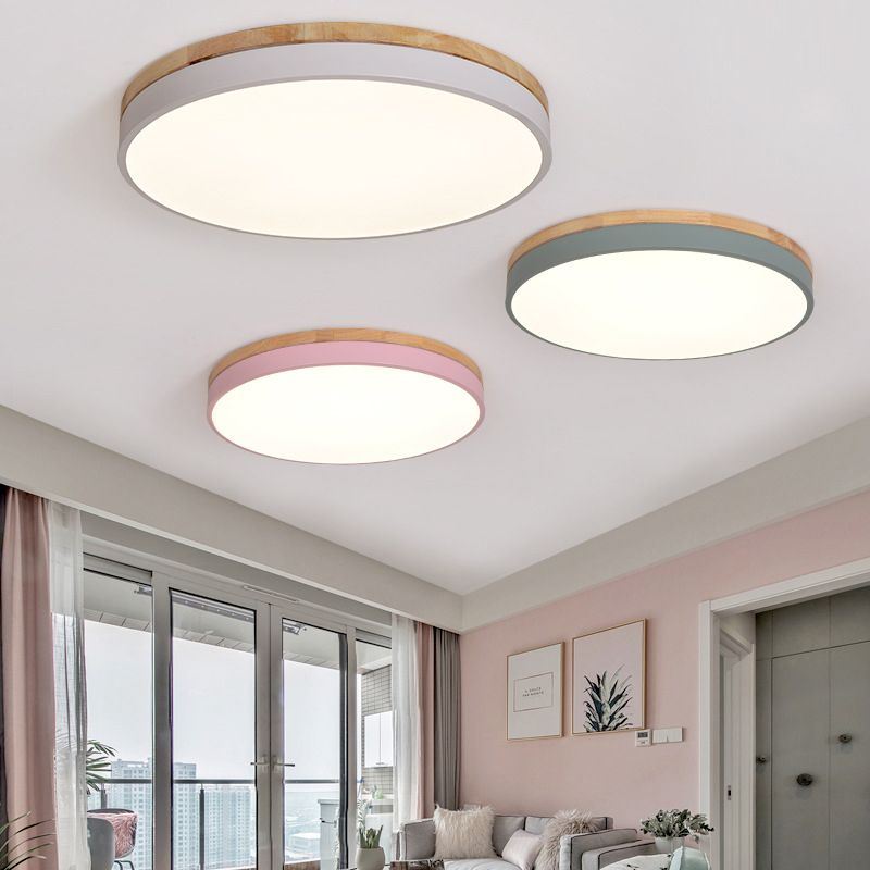 Disk Flush Mount Ceiling Light 1 Light Acrylic Minimalistic Flush Mount Ceiling Light
