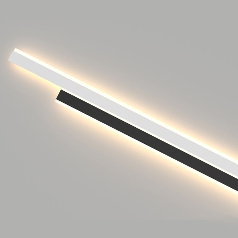 2 lumières linéaires en métal d'éclair