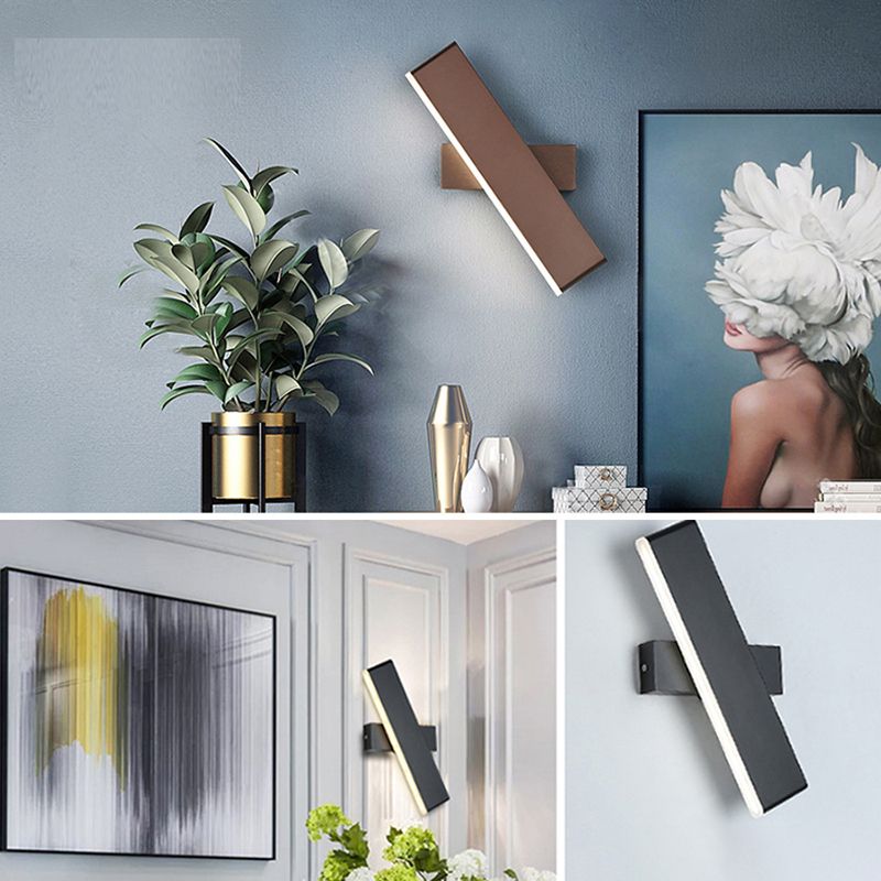 Rotatable LED Wall Mount Light 1-Light Wall Sconce Light with Acrylic Shade for Bedroom