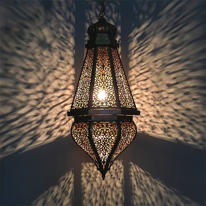 1 Bulbe Laser Coup Tradition d'éclairage du pendentif plafond Metal Light en laiton