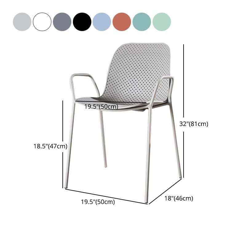 Silla de estilo moderno sillones de comedor con patas de metal para cocina