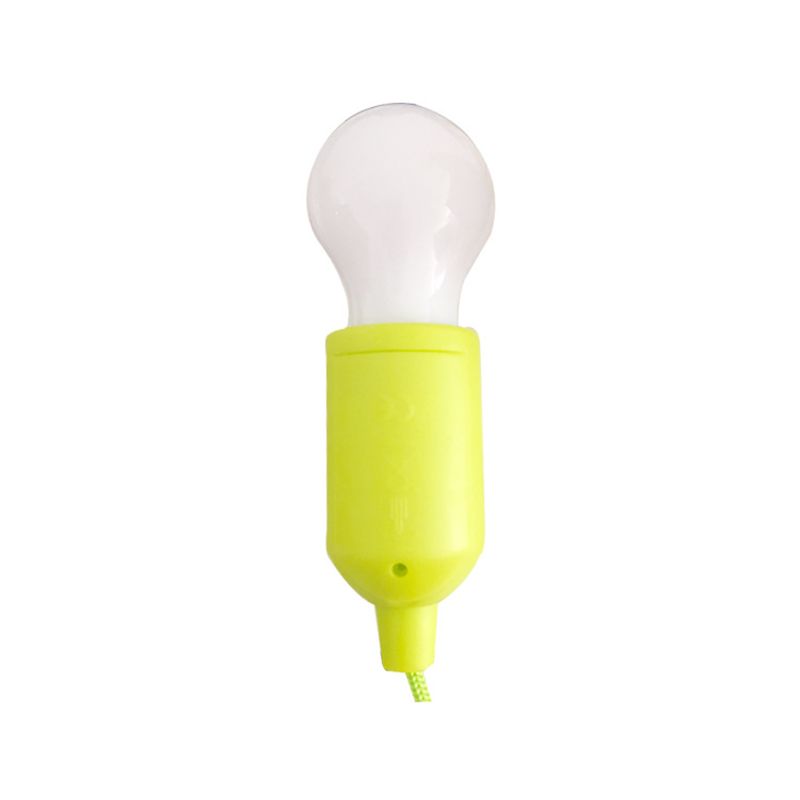 Decorative Bulb Shaped Ceiling Lighting Plastic Street Stall Battery Pendant Light with Pull Cord