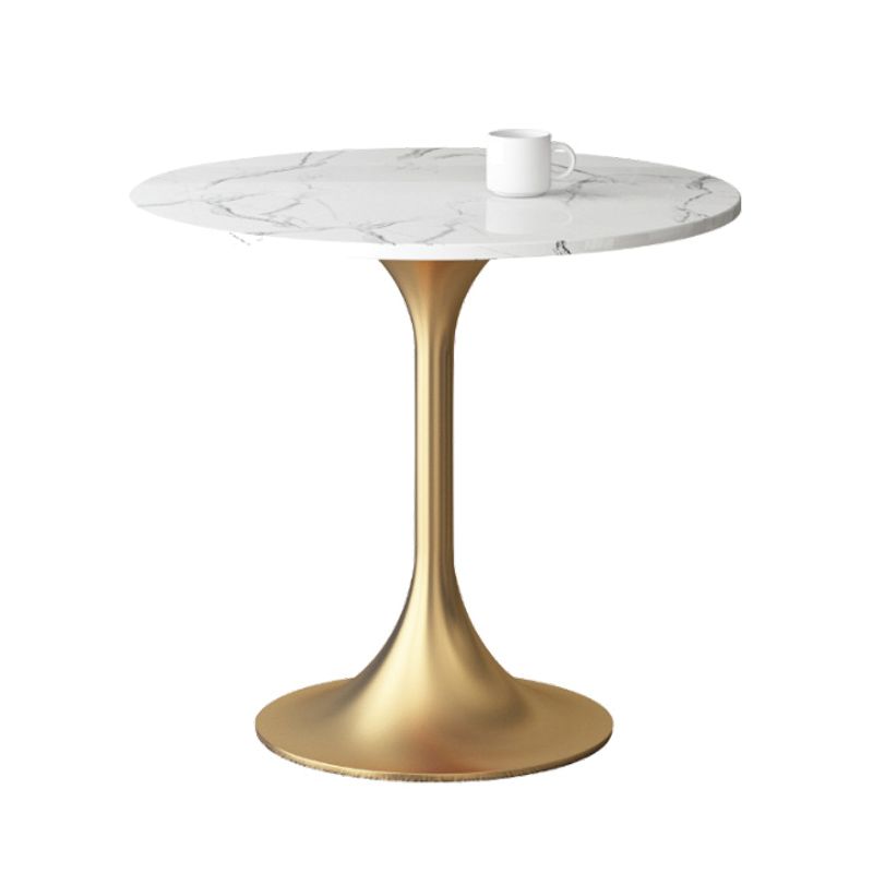 1/3/4/5 Pcs Metal Scandinavian Dining Room Set with Round Table Dinette Set