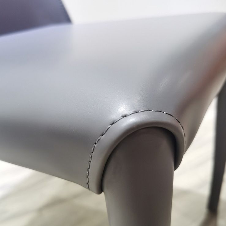 Faux Leather Kitchen Dining Armless Chair Wingback Side Chair