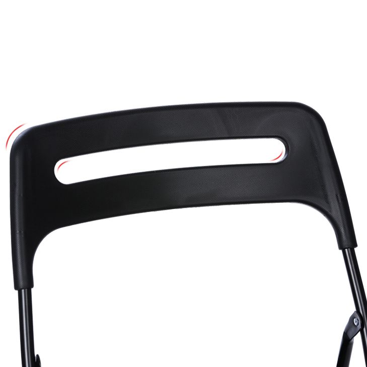 Modern Style Plastic Dining Armless Chairs Open Back Dining Side Chairs for Home Use
