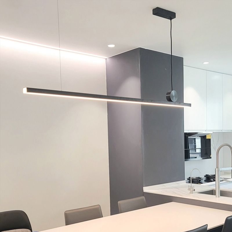 Light Luxury Nordic Simple Style LED Hanging Island Pendant Light for Dining Room