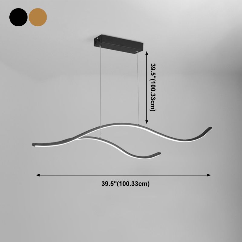 Éclairage d'île linéaire