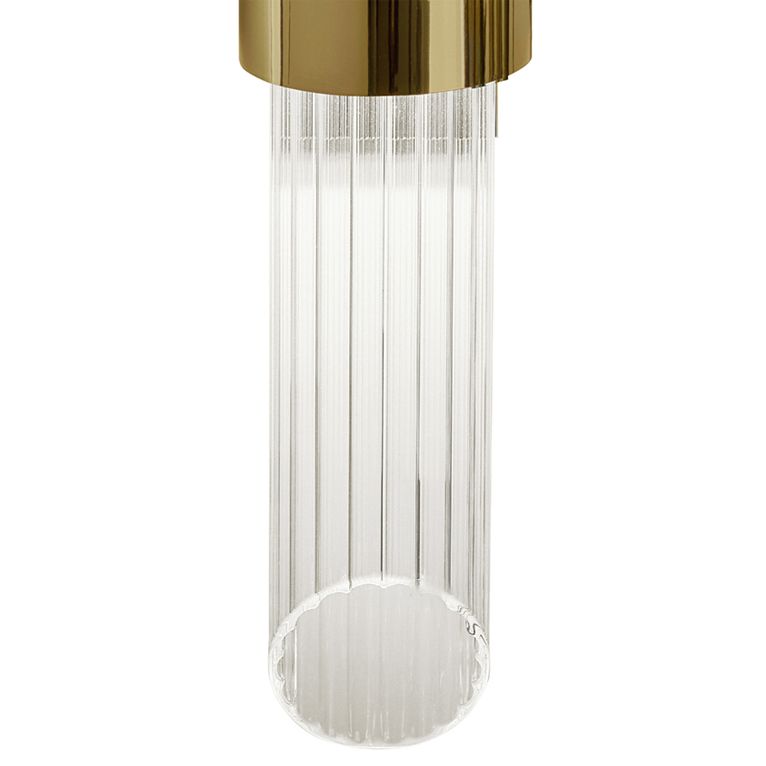 American Style Cylinder Shape Vanity Light with Glass Shade for Shower Room