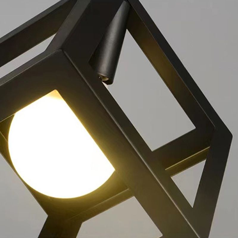 Cube Pendant Light Fixture Industrial Pendant Light Metal 1 Light Hanging Lights