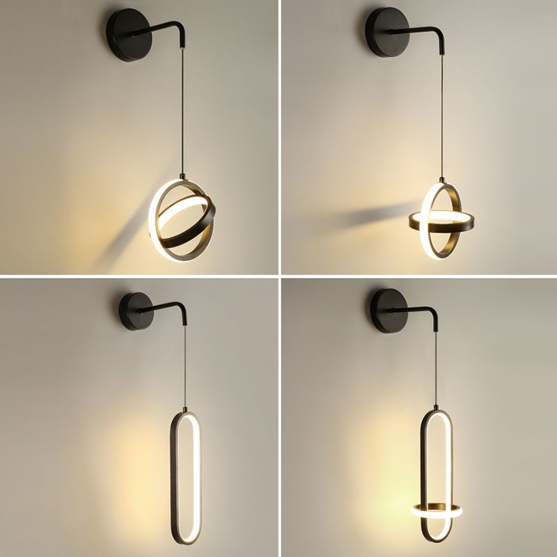 Circlings Luz montada en la pared Minimalista Metal Bundside Led Pared colgante Luz