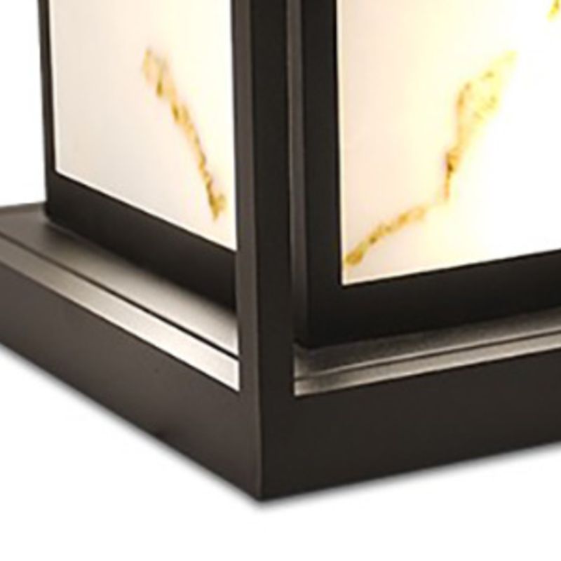Contemporary LED Pillar Light Minimalist Solar Lighting Fixture for Backyard