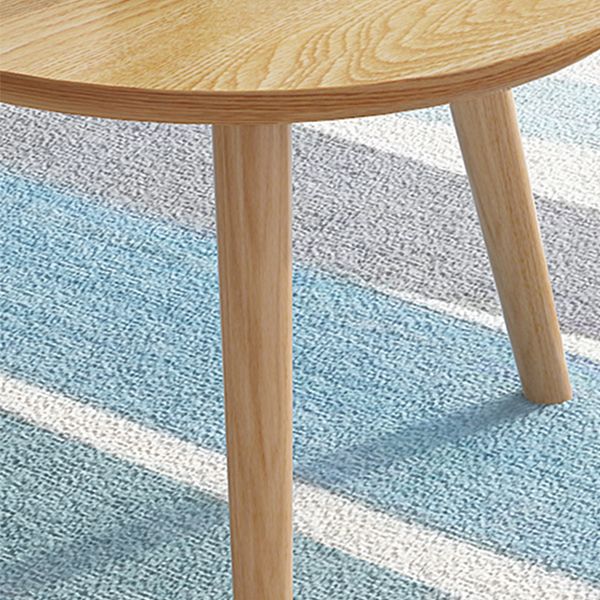Contemporary Coffee Table Wooden 3 Legs Coffee Cocktail Table