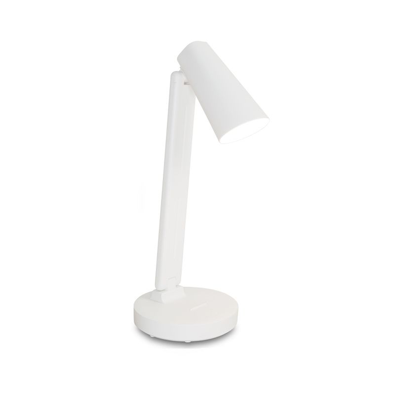 Rechargeable White Conical Table Table Lampe Nordic Plastic LED LECTURE LECTURE POUR SALLE D'ÉTUDE