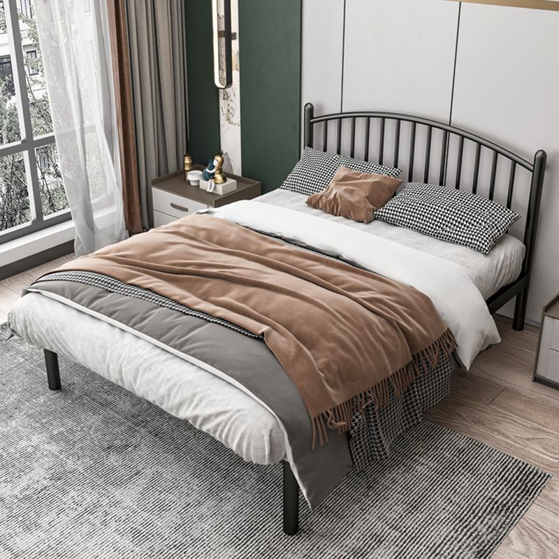 Modern Metal Standard Bed with Metal Legs Bed Frame with Headboard