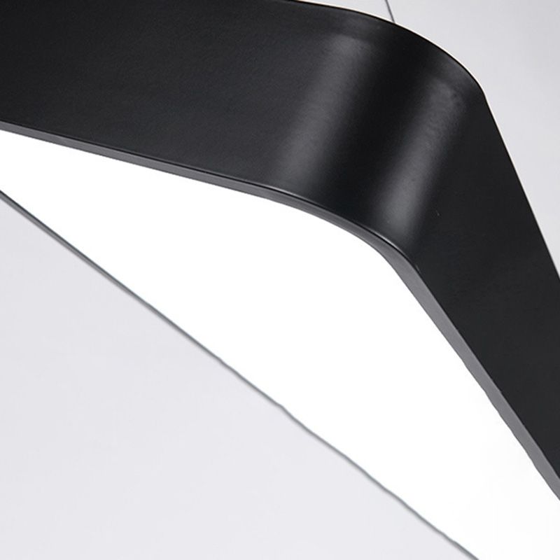 Metal Frame Led Pendent in Modern Style Led Suspended Lights for Office Conference Room