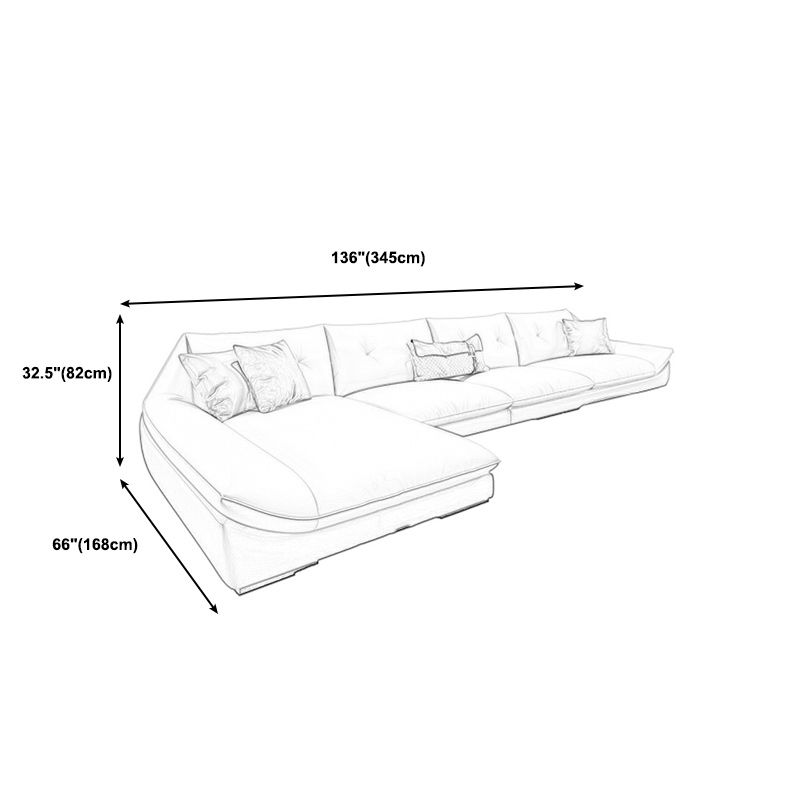 Tufted Faux Leather Pillow Top Arm Sofa with Stain Resistant and Waterproof