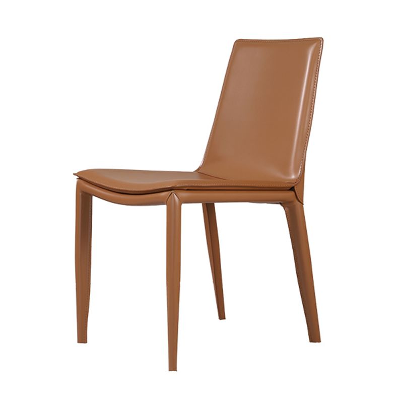 Faux Leather Dining Chair Contemporary Side Dining Chairs for Home