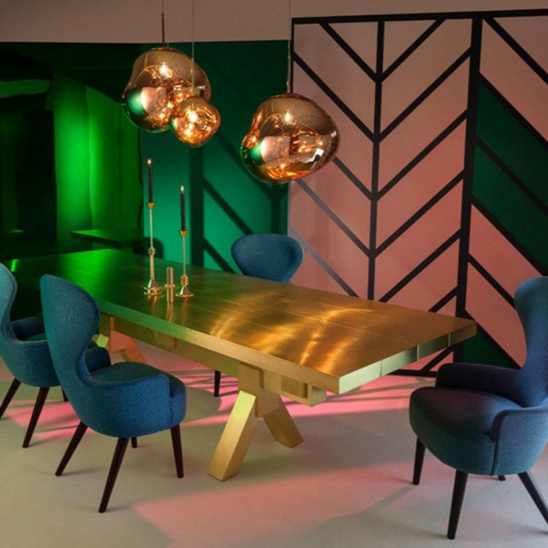 Dimpled Pendant Lamp Post Modern PVC 1-Bulb Accent Suspended Lamp for Living Room