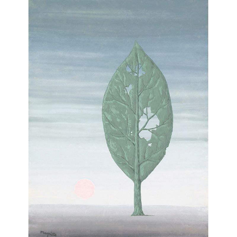 Decayed Leaf Tree Wall Murals for Living Room, Blue-Green, Personalized Size Available