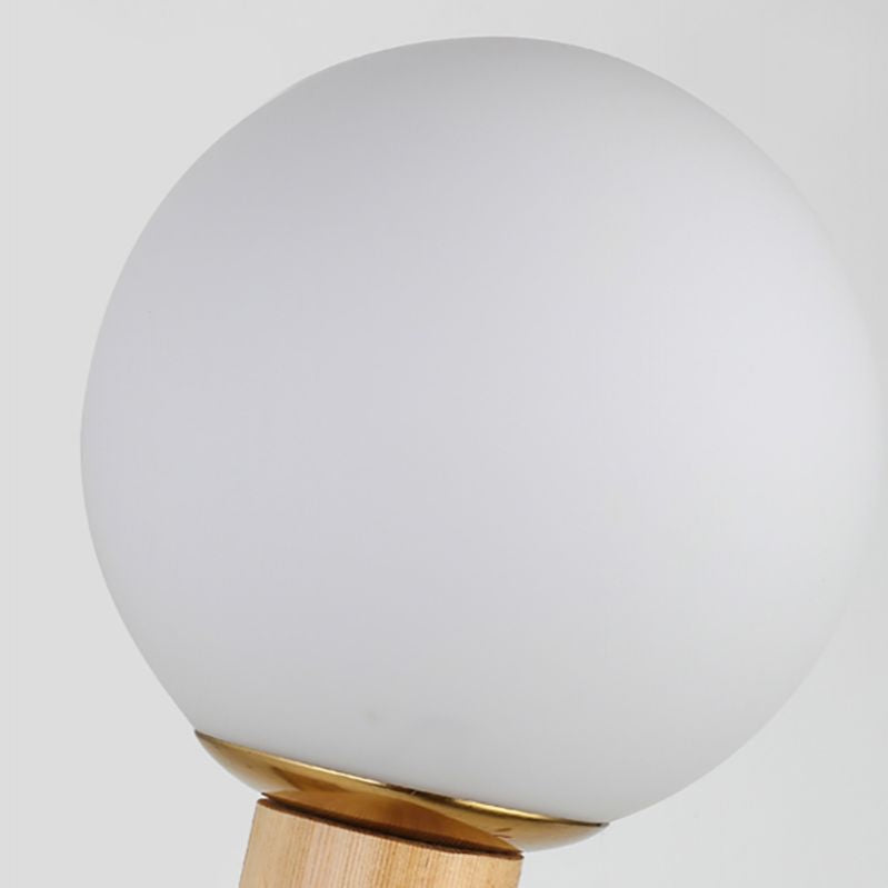 Japanese Style Wood Wall Light Geometric Shape Wall Sconce Lamp Fixture for Bedroom