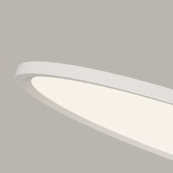 Acrylkreiskreis LED -Anhänger Licht in moderner Einfachheit lackiertes Aluminiumhängelampe für Schlafzimmer