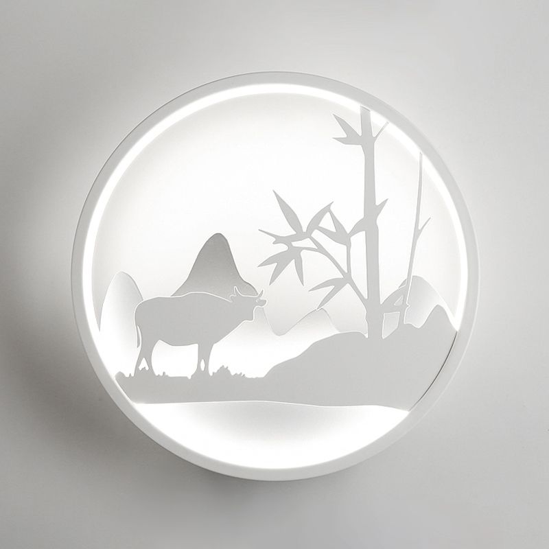 Unique Shape Wall Light Kids Style Metal 1 Light Wall Mounted Light Fixture