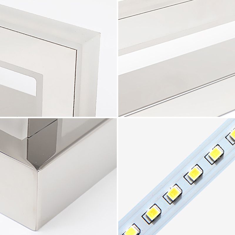 Appiculture de vanité rectangulaire acrylique LAMPE DE MURS DE BAIN LED ACRYLIQUE MODERNIST