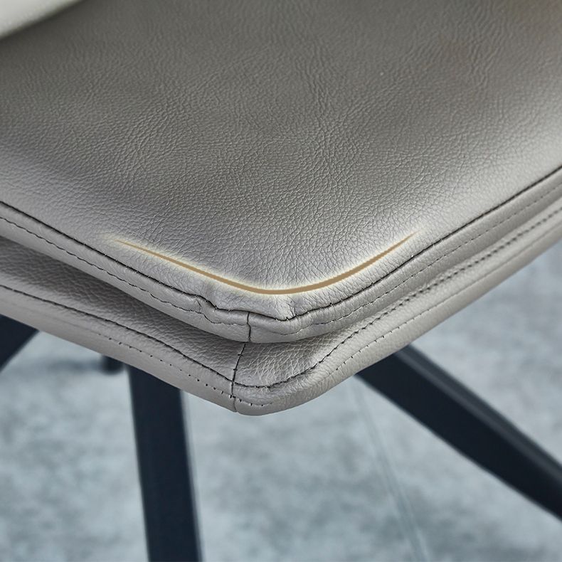 Chaises de salle à manger sans bras contemporaines, finition mate, chaise latérale Parsons pour brasserie