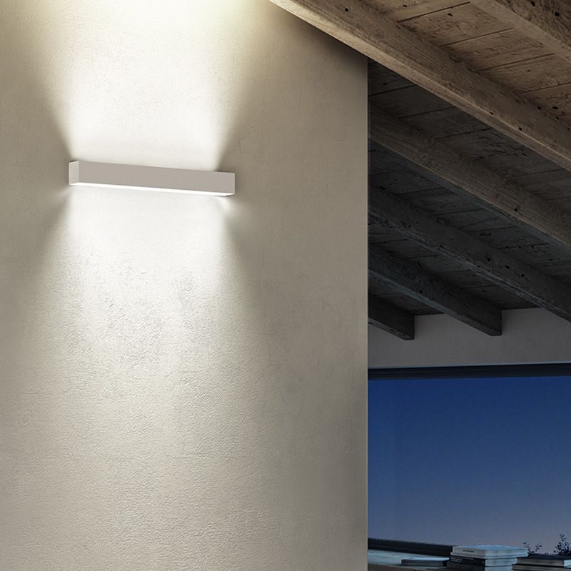 Modern Minimalist Style Linear Up and Down LED Wall Sconce Metal Wall Mounted Lamps
