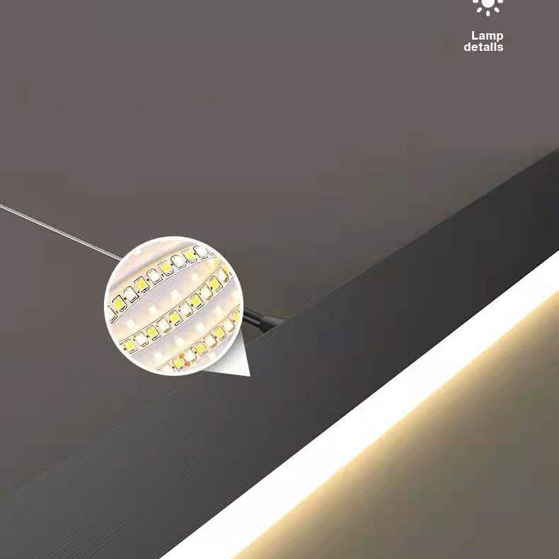 Aluminum Contemporary Style 3-Tier Hanging Light Fixtures 3-Lights LED Drop Lamp