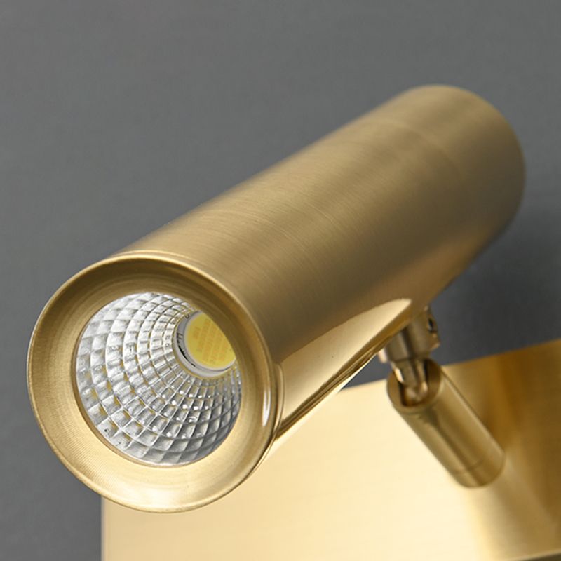 Modern Metal LED Wall Sconce Geometric Shape Wall Light with Acrylic Shade for Bedroom