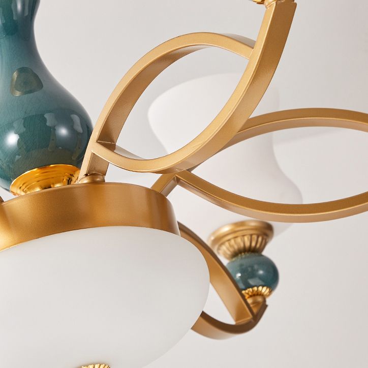 Geometría de forma colgante de vidrio Luz de lámparas de estilo moderno lámparas colgantes