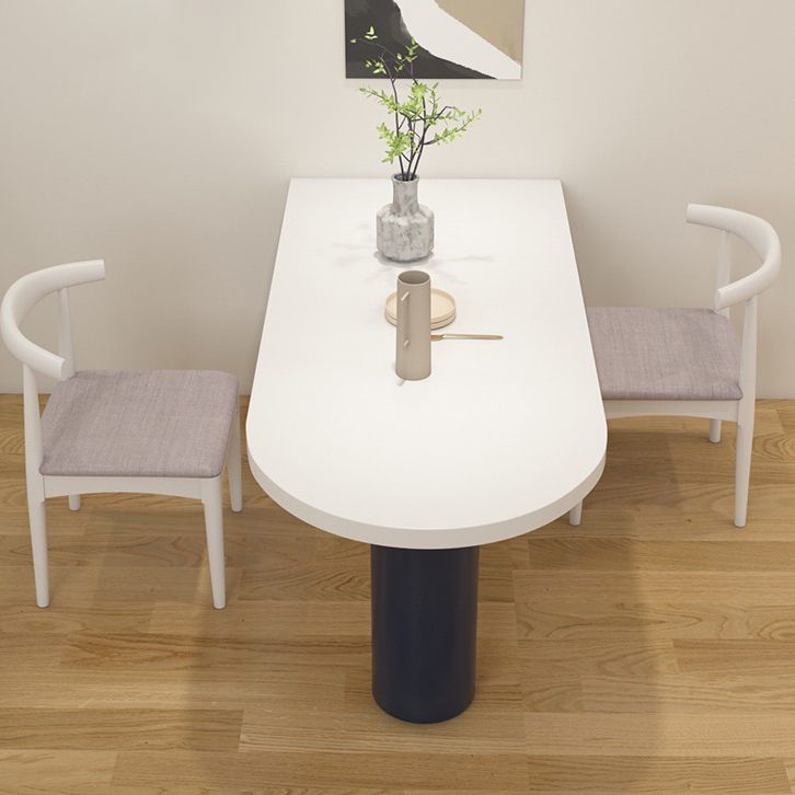 Solid Wood Contemporary Freeform Table Pine Wood Top Indoor Table for Dining Room
