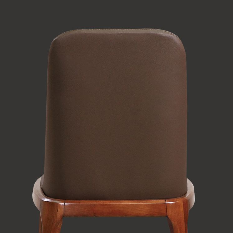 Minimalist Solid Wood Kitchen Dining Side Chair Solid Back Dining Side Chair